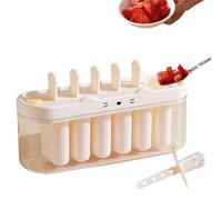 DIY Ice Lolly Molds, Frozenz Dessert Maker Kit, 6 Slot Flexible Silicone Design with Leak Proof Build, Reusable Ice Cream Mold Set, Creative Treat Maker with Smooth Style, Family Dessert Tool
