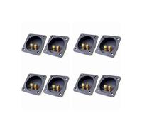 DIY Inicio EstÉReo Tornillo Conectores De Copa Conectores De Subwoofer Enchufe De 2 VÍAs Caja De Bornes De ConexiÓN Terminal, 8 Pcs Negro