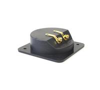 DIY Inicio EstÉReo Tornillo Conectores de Copa Conectores de Subwoofer Enchufe de 2 VÍAs Caja de Bornes de ConexiÓN Terminal, 20 Pcs Negro
