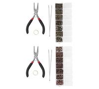 DIY Jewelry Making Ring Lobster Clasp Jump Ring Pliers Tweezers Set Professional Jewelry Making Supplies for Beginners and Crafters Bronze Copper Color 4mm to 10mm Size