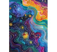 DIY Kit Completo de Pintura Diamantes, Capricho RíO 5D Diamante Cuadrado Bordado Arte de Mosaico Navideño, Niños Principiantes Adultos, Decoración Dormitorio Hogar Regalos Femeninos 20x40cm LZ579C