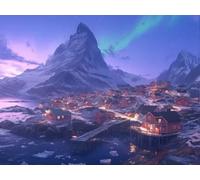 DIY Kit de Cuadrado Pintura de Diamantes, Casas De Puentes, 5D Mosaico Bordado Arte de Diamantes, Adecuado para Adultos y Niños, Decoración de Paredes de Dormitorio, Regalos Femeninos 70x90cm YY7N-608