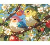 DIY Kit de Cuadrado Pintura de Diamantes, PáJaro Troncal, 5D Mosaico Bordado Arte de Diamantes, Adecuado para Adultos y Niños, Decoración de Paredes de Dormitorio, Regalos Femeninos 50x60cm YY7N-687
