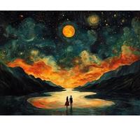 DIY Kit de Cuadrado Pintura de Diamantes, RíO Del Sol, 5D Mosaico Bordado Arte de Diamantes, Adecuado para Adultos y Niños, Decoración de Paredes de Dormitorio, Regalos Femeninos 90x120cm YY7N-704
