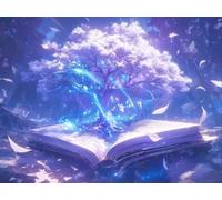 DIY Kit de Pintura de Diamantes, Los áRboles Son MáGicos, 5D Mosaico Bordado Arte de Diamantes, Adecuado Adultos y Niños, Decoración Paredes Dormitorio, Regalos Femeninos 20x30cm YY7N-688