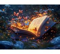 DIY Kit de Pintura de Diamantes, Mariposa Del Libro, 5D Mosaico Bordado Arte de Diamantes, Adecuado Adultos y Niños, Decoración Paredes Dormitorio, Regalos Femeninos 70x90cm YY7N-683