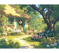 DIY Kit de Pintura de Diamantes, Paisaje De La Granja, 5D Mosaico Bordado Arte de Diamantes, Adecuado Adultos y Niños, Decoración Paredes Dormitorio, Regalos Femeninos 30x40cm YY7N-566