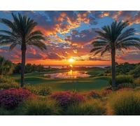 DIY Kit de Pintura de Diamantes, Pastizales Al Atardecer, 5D Mosaico Bordado Arte de Diamantes, Adecuado Adultos y Niños, Decoración Paredes Dormitorio, Regalos Femeninos 90x120cm YY7N-616