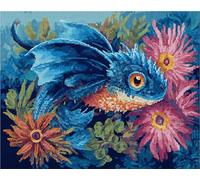 Diy Kit Manualidades Alfombra Dibujos Animados De Peces Marinos Y Flores Kits Para Alfombras Con Aguja De Pestillo Para Principiantes，Kit De Alfombra De Ganchillo Para Decoración Del H 80x115cm