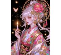 Diy Kits De Bordado Punto Cruz, Chica De Anime China Diy 11Ct Cross Stitch Kit De Herramienta De Puntada Cruzada Contada A Mano