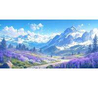 DIY Large Size Diamond Painting Kits， Carreteras De MontañA 5D Redondo Completo Diamand Cristal Bordado Cuadros Crafts，Pared Del Hogar Decoración，Regalos Para Jóvenes 100x200cm KH7Y-533