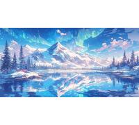 DIY Large Size Diamond Painting Kits， El PaíS De Las Maravillas De Los SueñOs 5D Redondo Completo Diamand Cristal Bordado Cuadros Crafts，Pared Del Hogar Decoración，Regalos Para Jóvenes 20x40cm KH7Y440