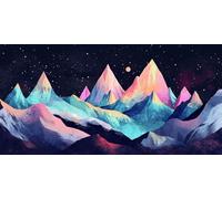 DIY Large Size Diamond Painting Kits， El SueñO De La MontañA 5D Redondo Completo Diamand Cristal Bordado Cuadros Crafts，Pared Del Hogar Decoración，Regalos Para Jóvenes 90x180cm KH7Y-531