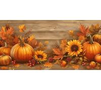 DIY Large Size Diamond Painting Kits， Girasol De Calabaza 5D Redondo Completo Diamand Pintura Cristal Bordado Cruz Cuadros Crafts，De La Pared Del Hogar Decoración，Regalos Para Jóvenes 70x140cm KH7Y458