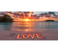 DIY Large Size Diamond Painting Kits， Islas De Playa 5D Redondo Completo Diamand Pintura Cristal Bordado Cruz Cuadros Crafts，De La Pared Del Hogar Decoración，Regalos Para Jóvenes 20x40cm KH7Y-521