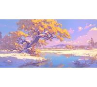 DIY Large Size Diamond Painting Kits， La Luz Del Bosque 5D Redondo Completo Diamand Pintura Cristal Bordado Cruz Cuadros Crafts，De La Pared Del Hogar Decoración，Regalos Para Jóvenes 80x160cm KH7Y-574