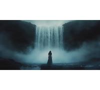 DIY Large Size Diamond Painting Kits， Mujer De La Cascada 5D Redondo Completo Diamand Cristal Bordado Cuadros Crafts，Pared Del Hogar Decoración，Regalos Para Jóvenes 100x200cm KH7Y-483