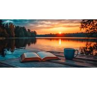 DIY Large Size Diamond Painting Kits， Sunset Book 5D Redondo Completo Diamand Pintura Cristal Bordado Cruz Cuadros Crafts，De La Pared Del Hogar Decoración，Regalos Para Jóvenes 70x140cm KH7Y-508