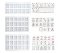 DIY Mahjong Silicone Molds, Crystal Epoxy Mahjong Silicone Molds, Can Make