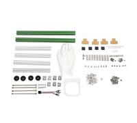 DIY MATX Computer Motherboard Case Rack, Aluminio Computer Open Air Case Bracket, Personality M ATX Open Chasis, Good Heat Disipation (Verde Plata)