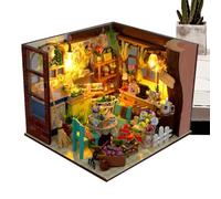 DIY Mini House Kit Wooden Building Craft Decorative Display