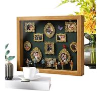 DIY Mini Museum Photo Frame - Wooden Light Up Memory Display, Mini Photo Museum with Figurines and LED Illumination | Silhouette Shadow Box Decor for Couples, Family, Friends, Wife, Anniversaryy, Gift