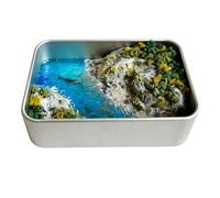 DIY Miniature Sea In A Tin Kit | Miniature Landscape Box Art DIY Craft Kit | Create Your Own Tabletop Beach Terrarium With Realistic Water Effects For Women Men Teens Indoor Table Workshop