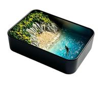 DIY Miniature Sea In A Tin Kit | Miniature Landscape Box Art DIY Craft Kit | Create Your Own Tabletop Beach Terrarium With Realistic Water Effects For Women Men Teens Indoor Table Workshop