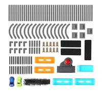 DIY Montado Catapulta Rail Car Racing Track Bloques de Construcción Eyección Coche Juguetes Stunt Speed Car Toys para Niños Niños Niñas Edad 3+ Años Hecho de Material Plástico