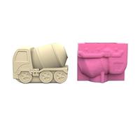 DIY Mud Tanker Flower Pot Silicone Molds Pen Holder Epoxy Resin Mold Succulent Planter Making Tool For DIY Crafts Silicone Flower Pot Mold