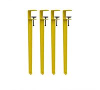 DIY No Perforation Furniture Metal Coffee Table Legs Furniture Control Table Leg 4 Piece Metal Iron Table Legs Adjustable F Shaped Dining Table(40cm/Yellow)