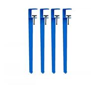 DIY No Perforation Furniture Metal Coffee Table Legs Furniture Control Table Leg 4 Piece Metal Iron Table Legs Adjustable F Shaped Dining Table(71cm/Deep Blue)