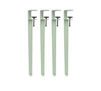 DIY No Perforation Furniture Metal Coffee Table Legs Furniture Control Table Leg 4 Piece Metal Iron Table Legs Adjustable F Shaped Dining Table(40cm/Light Green)