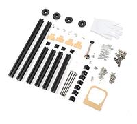 DIY Open Frame M ATX Computer, Aluminum Alloy Test Pew, Airflow Overclocking with ATX PSU Support, Barebone Chassis for PC Builders and Entusiasts, 360x264x154mm