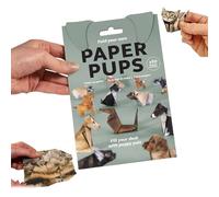 DIY Paper Cats, 50 Sheets Origami Paper for kids, 3D Cat/Dog/Dinosaur Origami Papers Craft Kit, Funny Craft Activity for Adults & Kids, DIY Animal Desk Decor (Dog, OneSize)