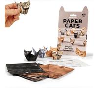 DIY Paper Cats, DIY Cat Camp, 3D Handmade Origami Cat Model, Fold Your Own Paper Cats, Origami Animal Shaped Decoration Kit, For Crafts Art Kits Models Craft, Stickers Pattern Cute Printing