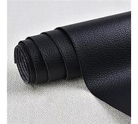 DIY Parche Reparación De Cuero artificial duradero PU autoadhesivo Cuero Fix Parche de reparación de sofás Subsidios de tela para Asiento de Coche,Muebles negro 5 10 x 20 cm