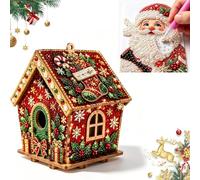 Diy Pearl Art - Christmas Collection,3d Pearl Art Kit Gingerbread House，F