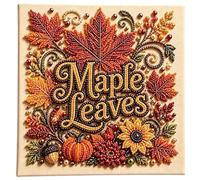 DIY Pearl Art Gems - Handmade Fall Theme Holiday Painting Decorations Set