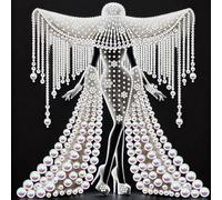 DIY Pearl Art Painting Kit Home Decor 30x30cm without Frame, Pearl Woman Special Shaped 5D Partial Drill Diamonds Dots Gem Art Kits for Adults DIY Gift Home Decor Diamonds