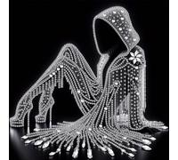 DIY Pearl Art Painting Kit Home Decor 30x30cm without Frame, Pearl Woman Special Shaped 5D Partial Drill Diamonds Dots Gem Art Kits for Adults DIY Gift Home Decor Diamonds