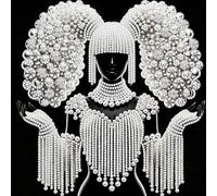 DIY Pearl Art Painting Kit Home Decor 30x30cm without Frame, Pearl Woman Special Shaped 5D Partial Drill Diamonds Dots Gem Art Kits for Adults DIY Gift Home Decor Diamonds