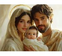 DIY Pintar por Numeros Adultos, Marido, Mujer E Hijos, Colorear Principiantes Numeros Adultos Kit, Pinceles y Acrilicos Pigmentos, para Decoración de Hogar, Sin Marco 60x80cm WM7L-93