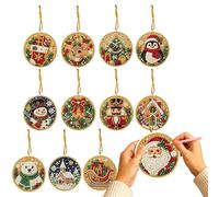 DIY pintura de perlas-s de diamantes de imitación brillante hecho a | Pintura de cuentas de Navidad DIY para sala de estar casa de vacaciones puerta patio jardín trasero pared B