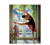 DIY Pintura Diamantes Kit para Adultos Niños, Bailarina De Ballet 50x75cm Pintura de Diamante 5D Completo Kit,Cristal Diamantes Imitación Bordado Diamond Painting Artesanía Decoración Pared