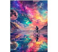 DIY Pintura por Números para Adultos Kit de, Cielo de ensueño Cuadros para Pintar Colorear Numeros Pinturas Acrilicos con Pinceles, Para Principiantes y Niños Edades 40x50cm D7SS-637