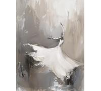 DIY Pintura por Números para Adultos Kit de, Mujeres de ballet Cuadros para Pintar Colorear Numeros Pinturas Acrilicos con Pinceles, Para Principiantes y Niños Edades 100x130cm D7SS-19