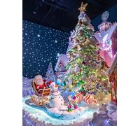 DIY Pintura por Números para Adultos Kit de, Personajes navideños Cuadros para Pintar Colorear Numeros Pinturas Acrilicos con Pinceles, Para Principiantes y Niños Edades 100x130cm D7SS-720