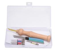 DIY Punch Needle Kit - Kit de iniciación de bordado a mano con tela, y herramientas | Juego completo de costura para principiantes, kit de bordado con agujeros para proyectos decorativos y