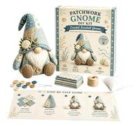 DIY Quilting Gnome Kit With Floral Fabric Stuffing Buttons For Beginner